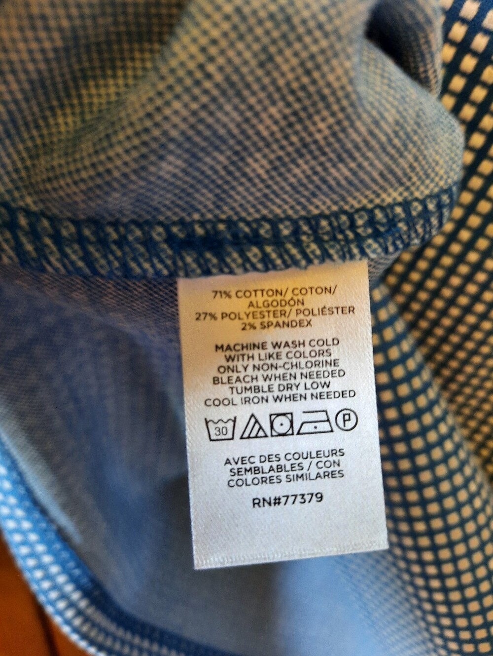 π NWT Ann Taylor Retro Mod Mockneck Blue Gingham Plaid Cap Sleeve Top Size MP - Picture 7 of 7